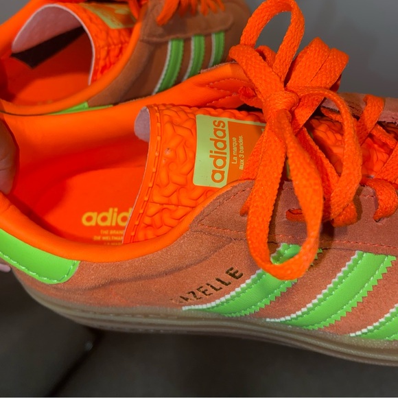 Adidas Gazelle Bold Solar Orange Sneakers - Picture 7 of 7